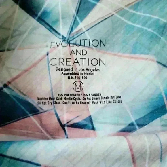 Evolution and creation printed workout leggings size medium - Picture 5 of 6